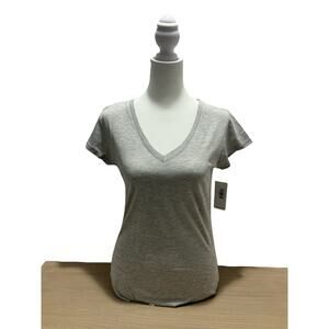 Vera Bradley Lyric Essential Tee V-Neck Grey Small